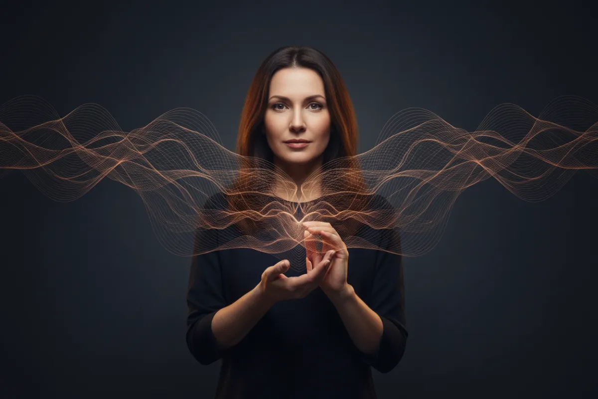 Coherent energy field showing internal alignment