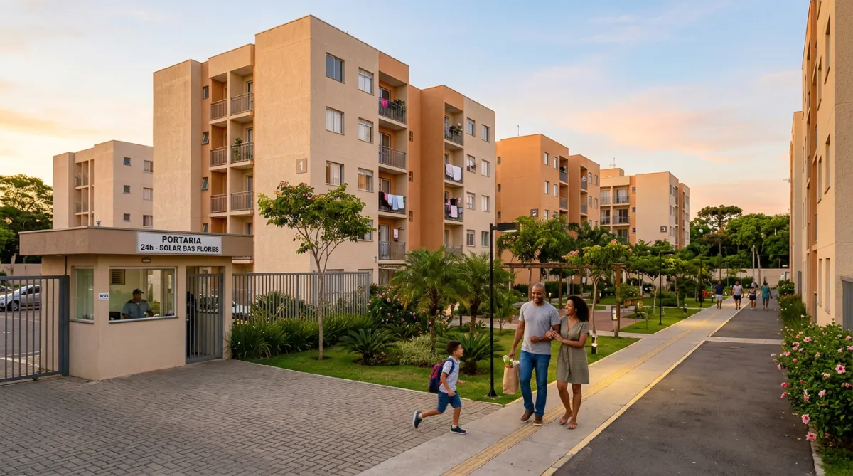Condomínio residencial acessível (Minha Casa, Minha Vida) em Uberlândia/MG