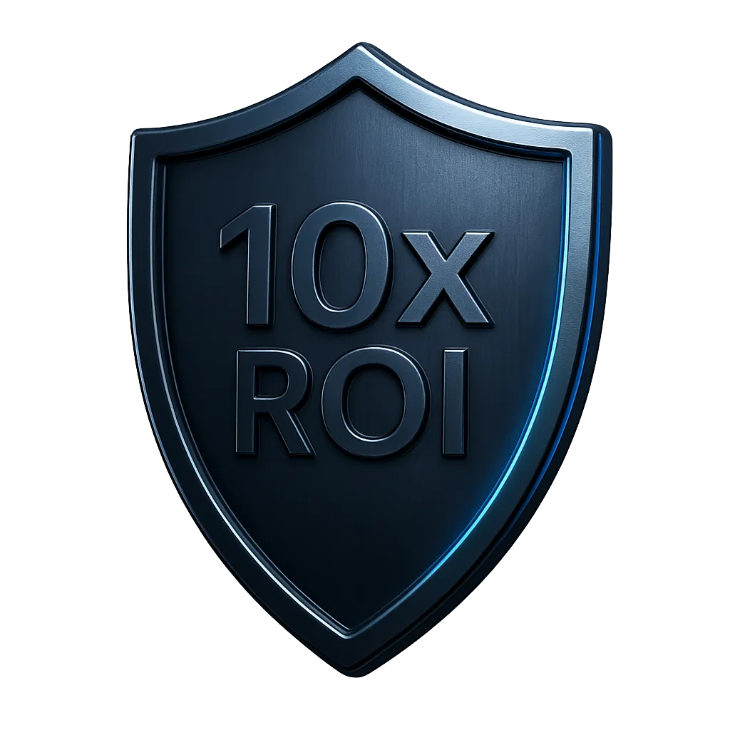 10x ROI Guarantee Shield Visual