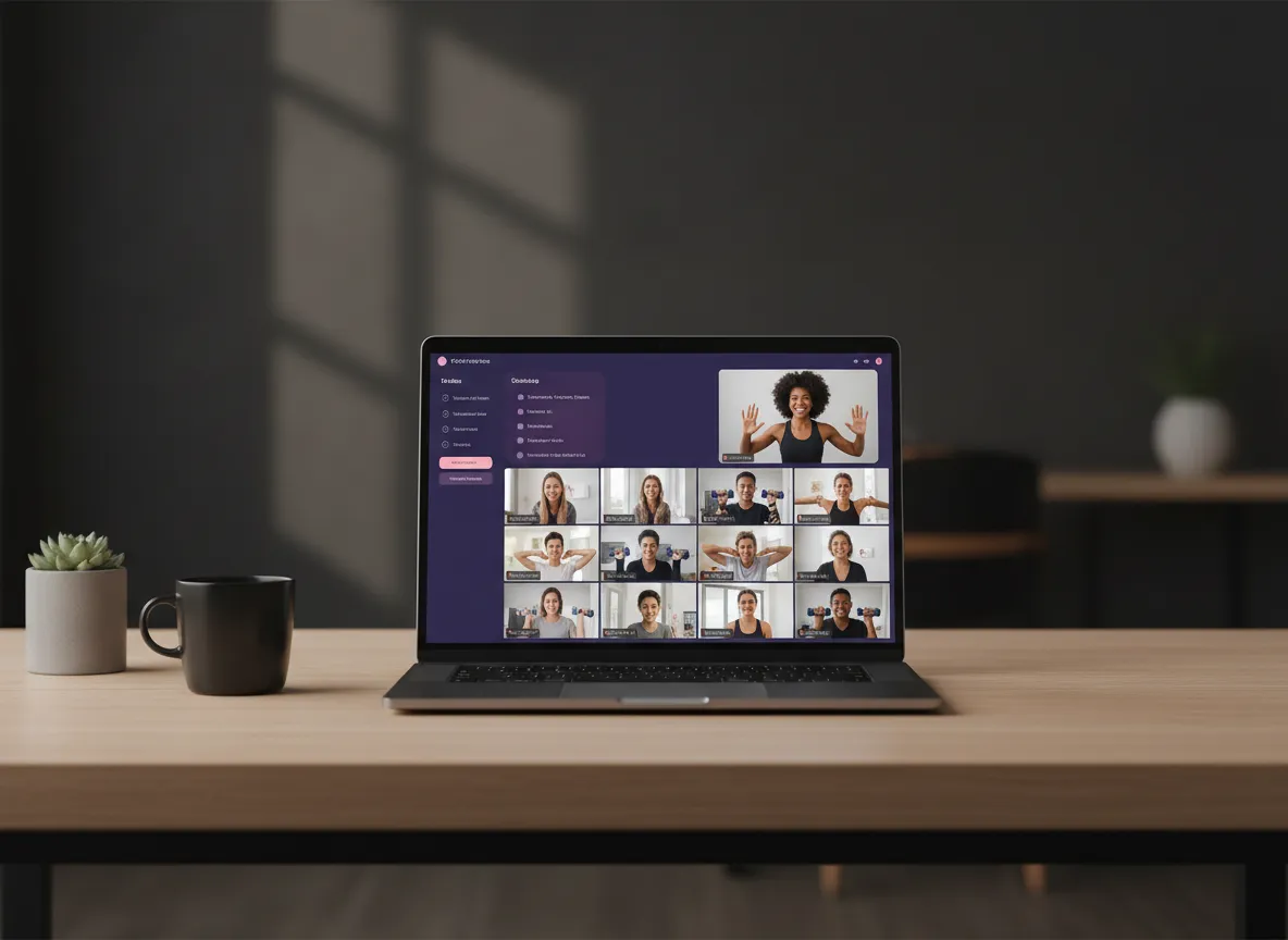 Virtual beauty and wellness training session