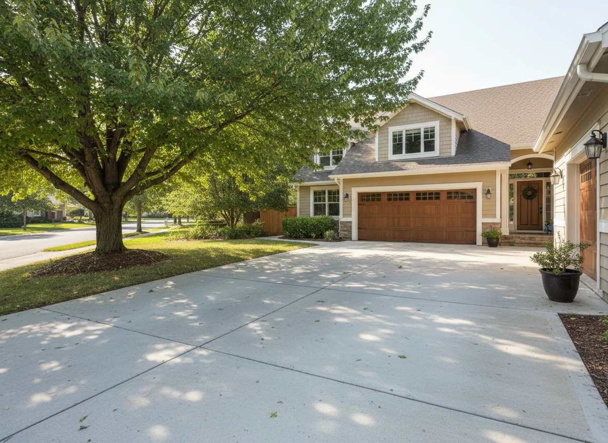 Neatly trimmed tree after service