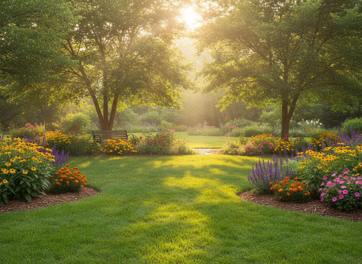 Brighter yard after tree trimming