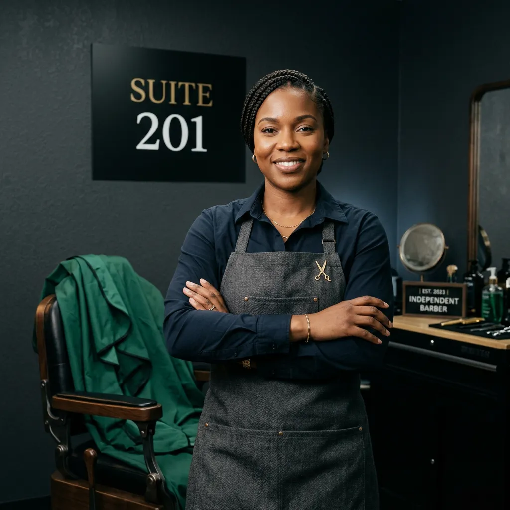 Barber 1 Professional Portrait in Suite 201