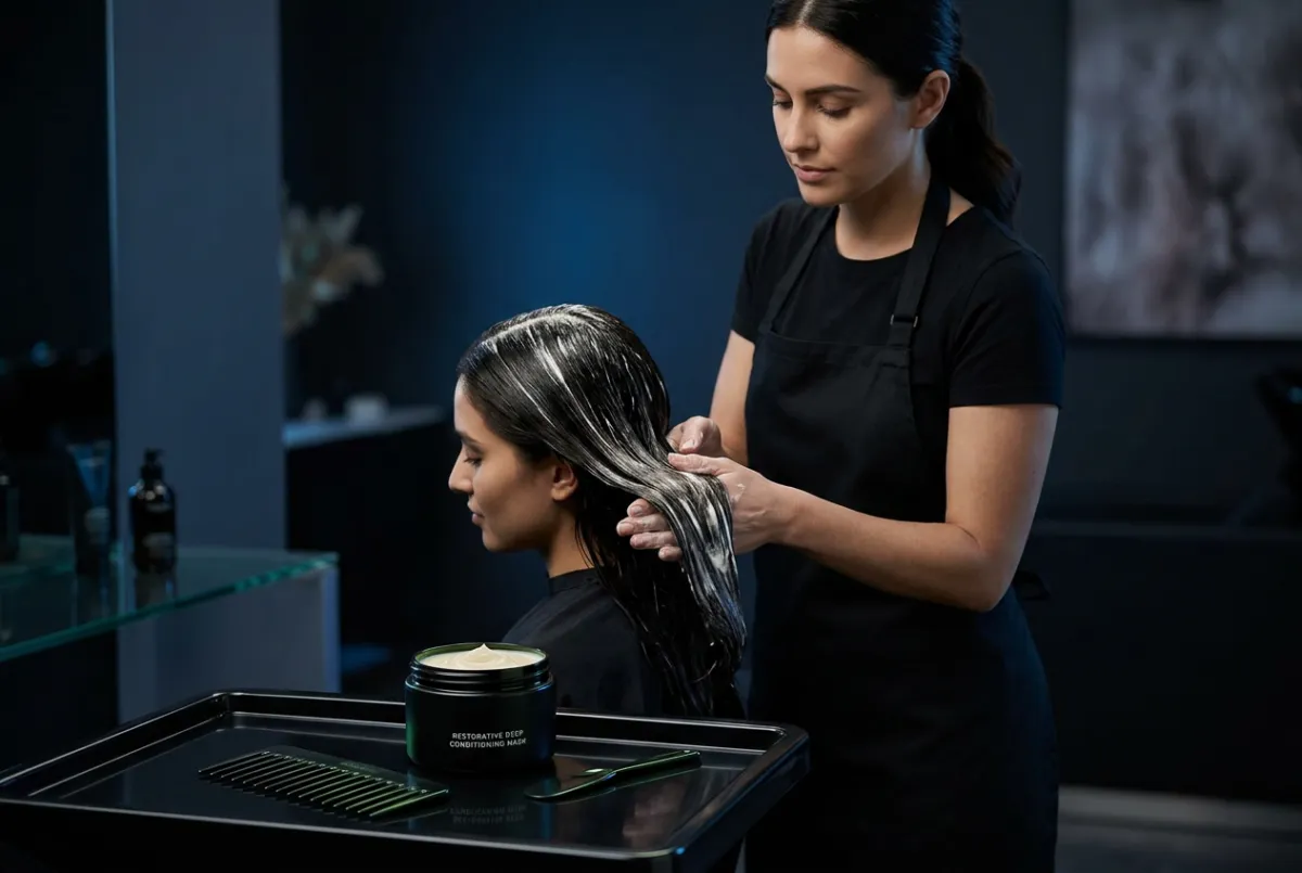 Deep conditioning restorative hair repair treatment