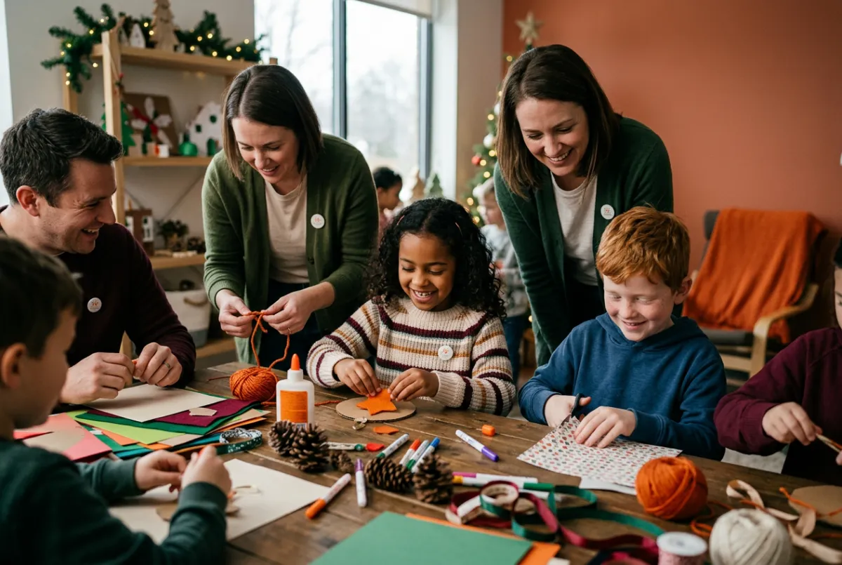 Holiday educational workshop and skill building activities