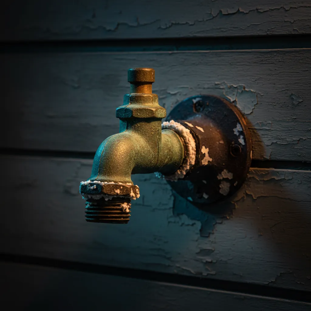 Coastal corrosion on exterior fittings
