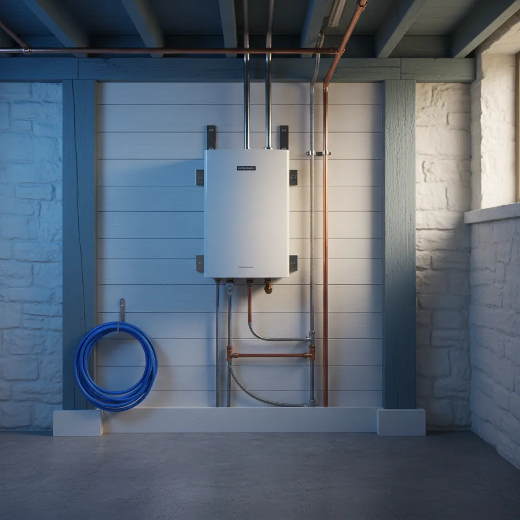 Compact utility space installation
