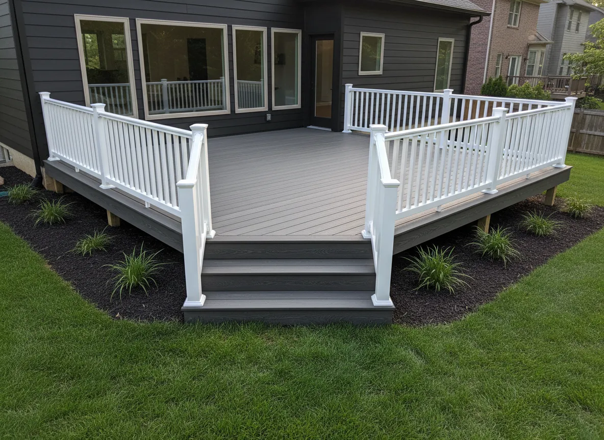 Replace wood deck with Trex composite decking on Nashville home
