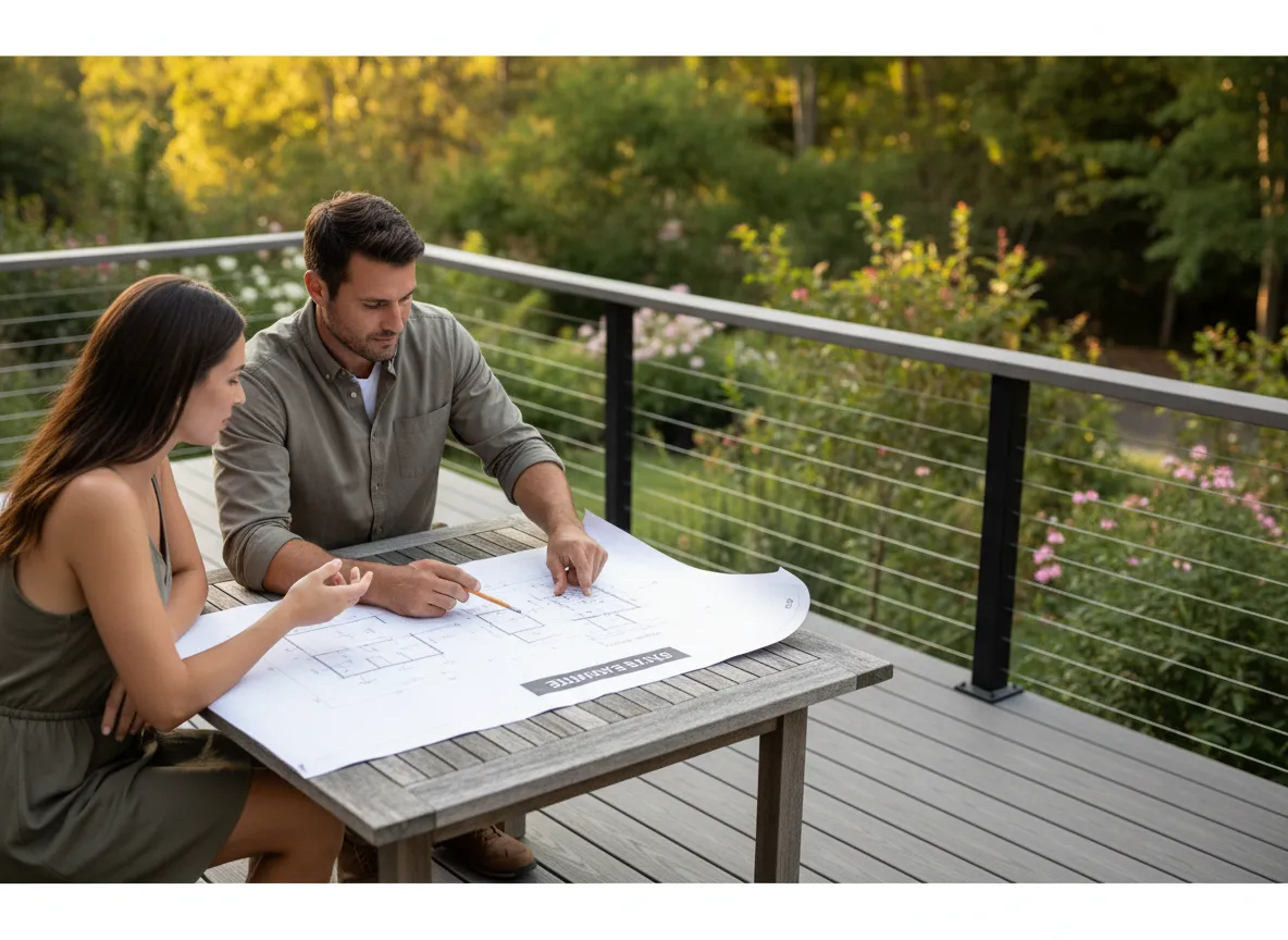 Trex deck cost planning with homeowner and contractor