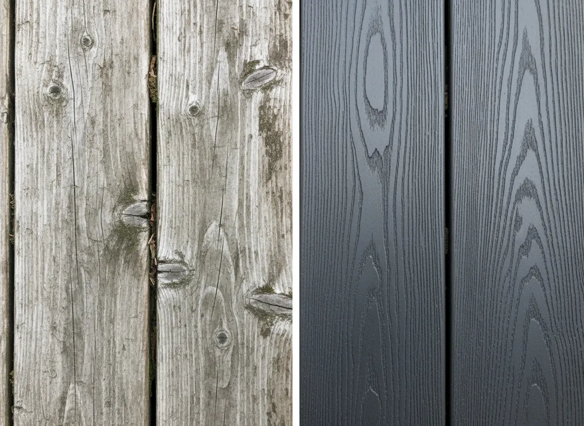 Trex vs wood deck comparison side by side