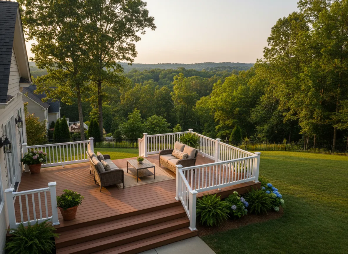 Trex deck installation project in Nashville Tennessee