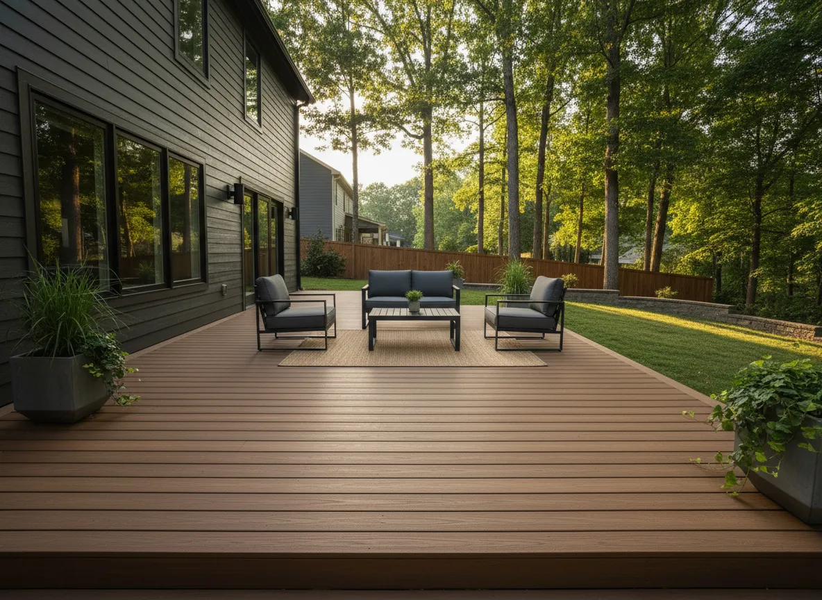 Composite deck installation Nashville by professional deck contractors at Charlie Company