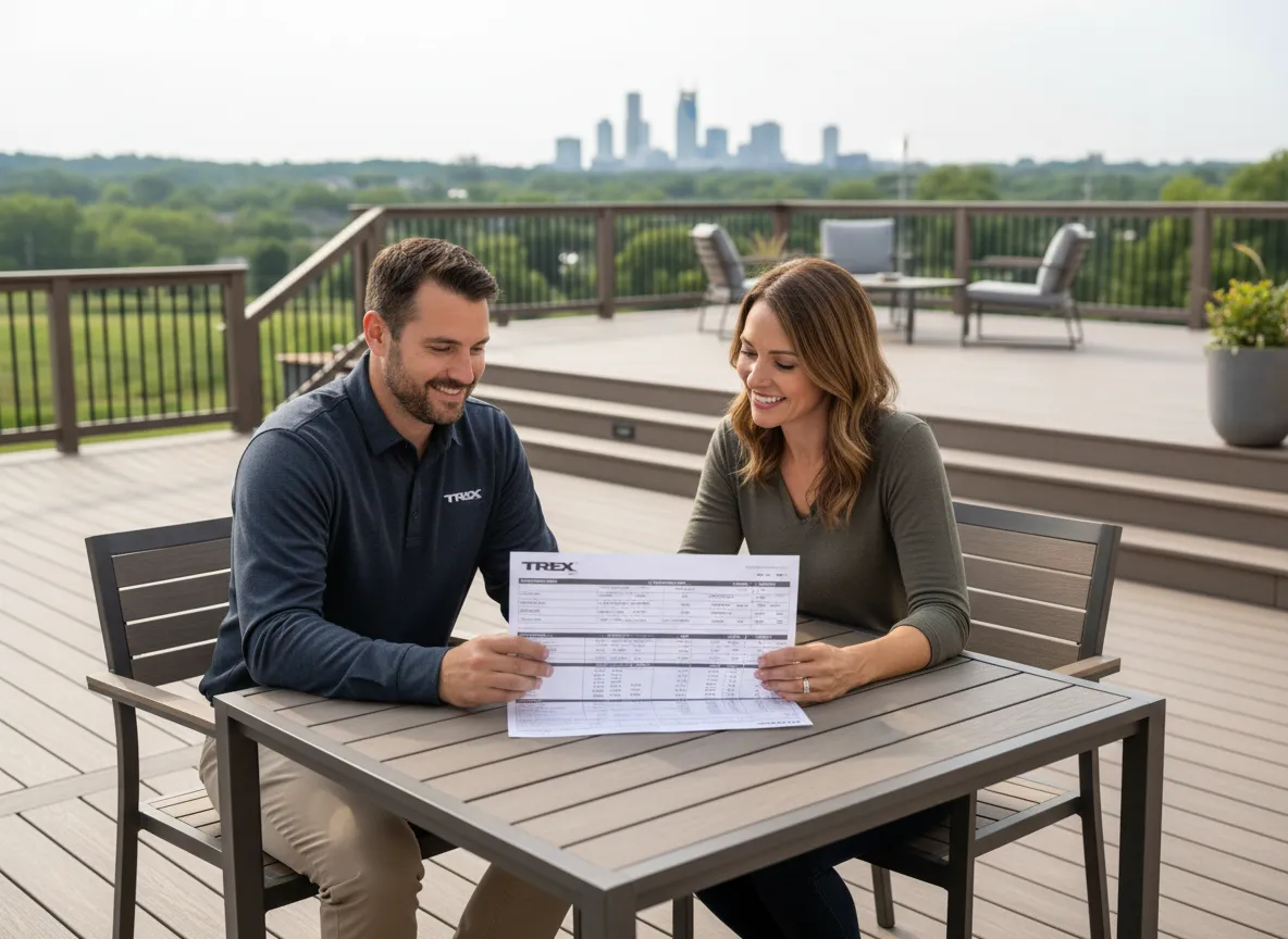 Trex deck cost Nashville consultation with local Trex deck builder and homeowner