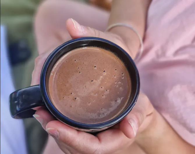 Gallery image of a hot drink at the retreat