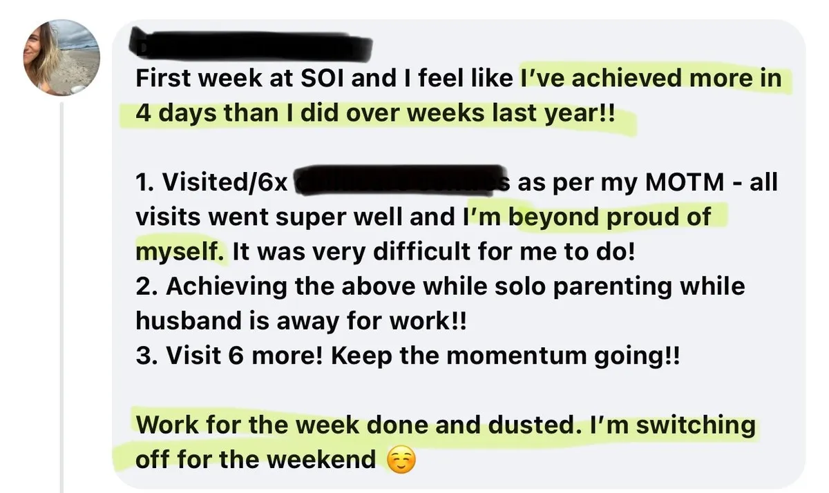 Testimonial screenshot 10