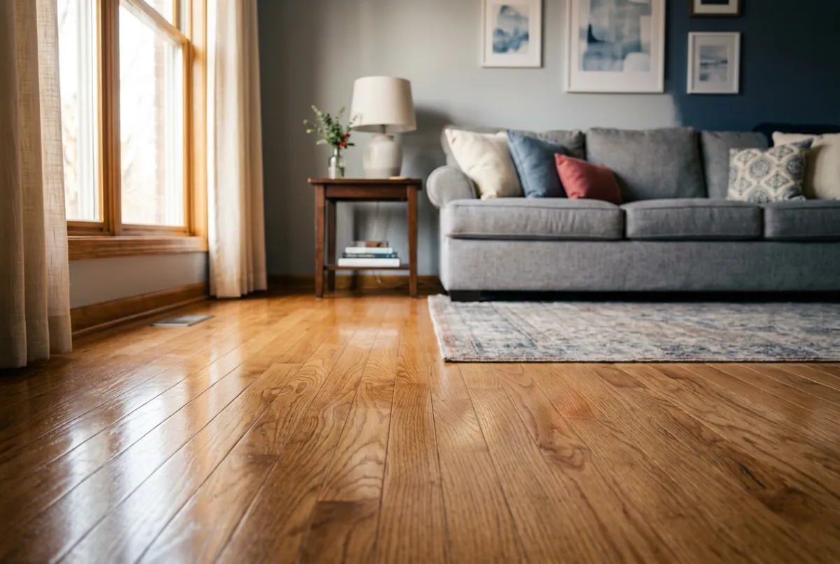 Impeccable Living Room & Hardwood Cleaning in Spring Arbor