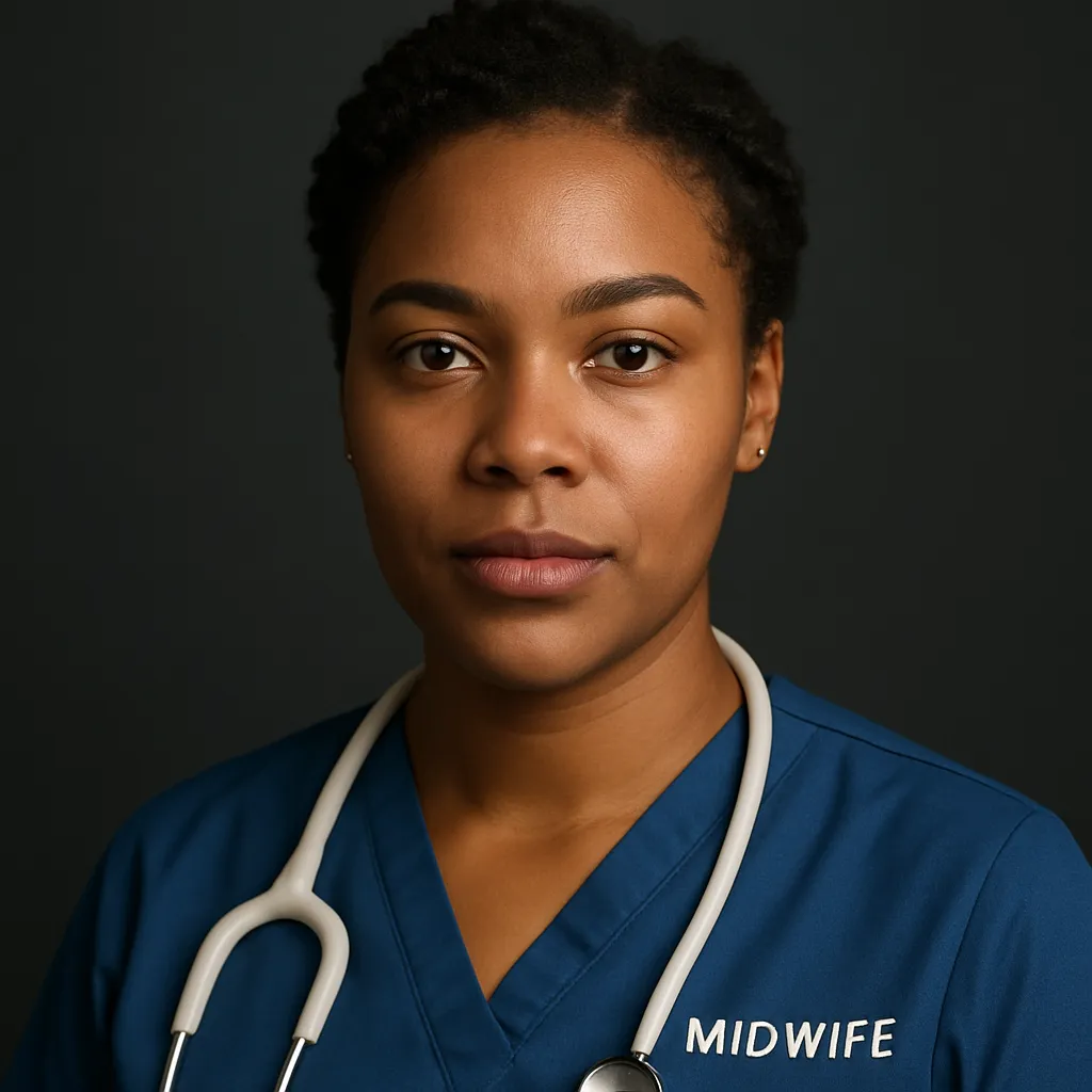 Portrait of Denise R., midwife