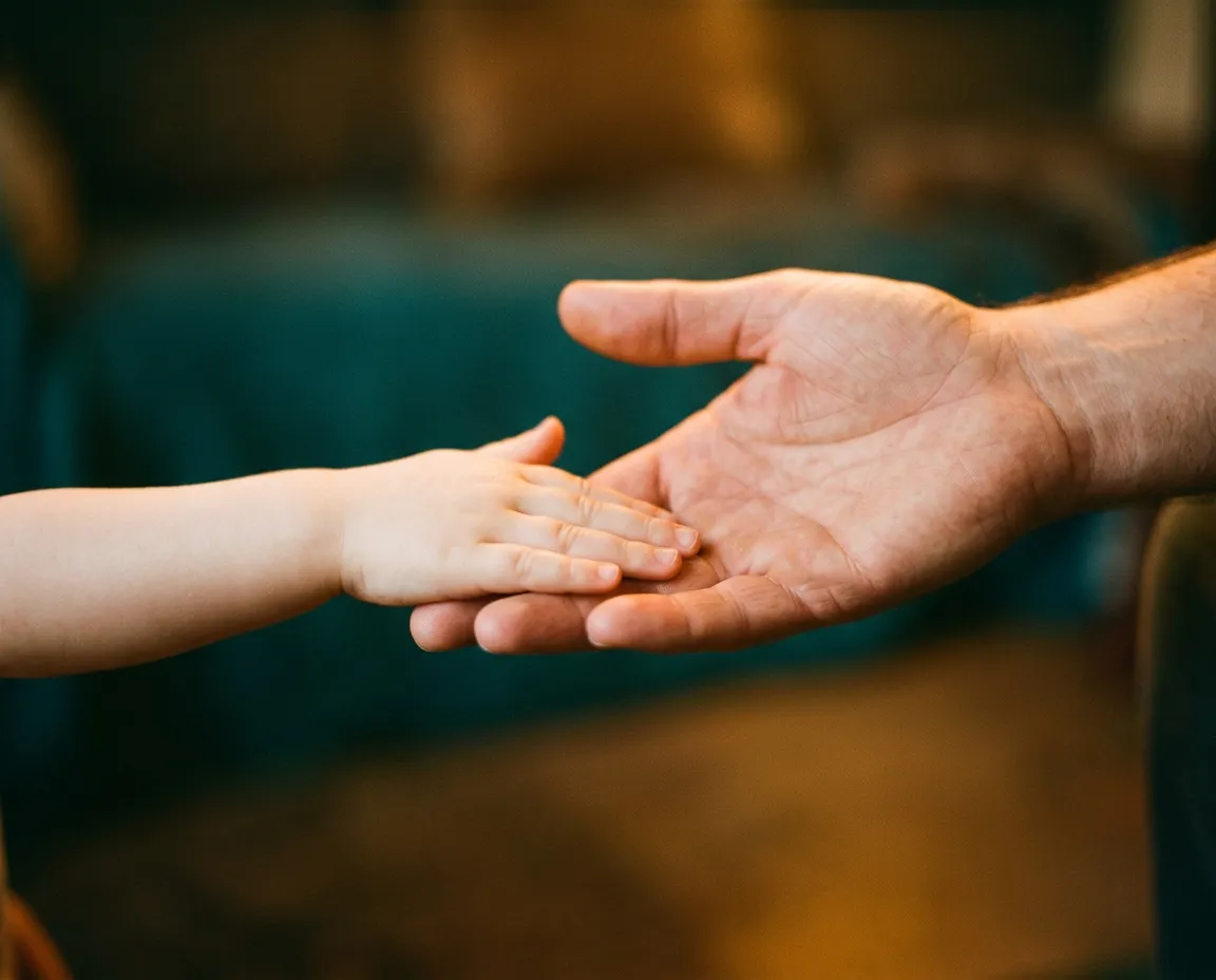 Meditative visual symbolizing inner child connection, gentle amber sanctuary warmth and pure innocence