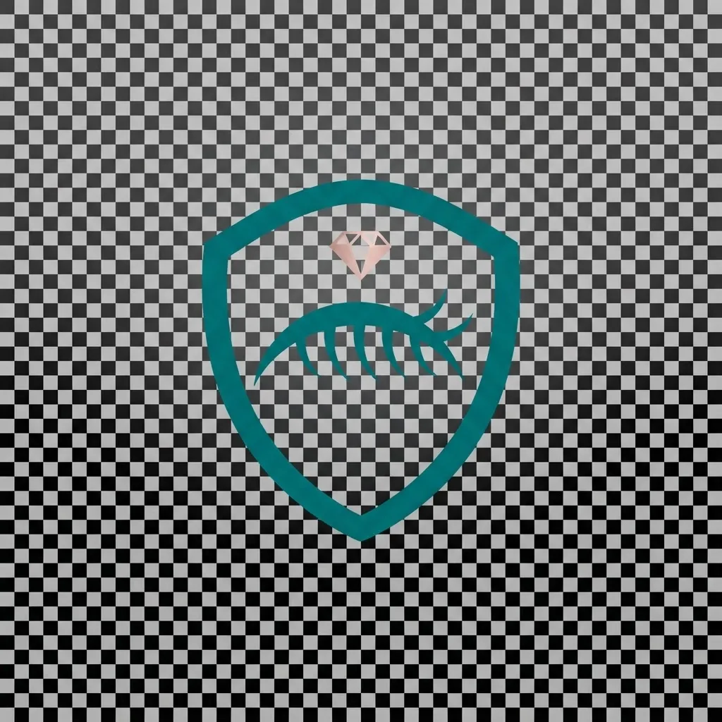 LashVault luxury brand emblem
