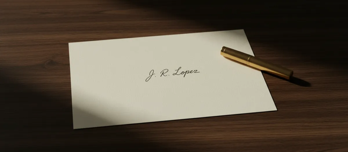 J.R. Lopez signature