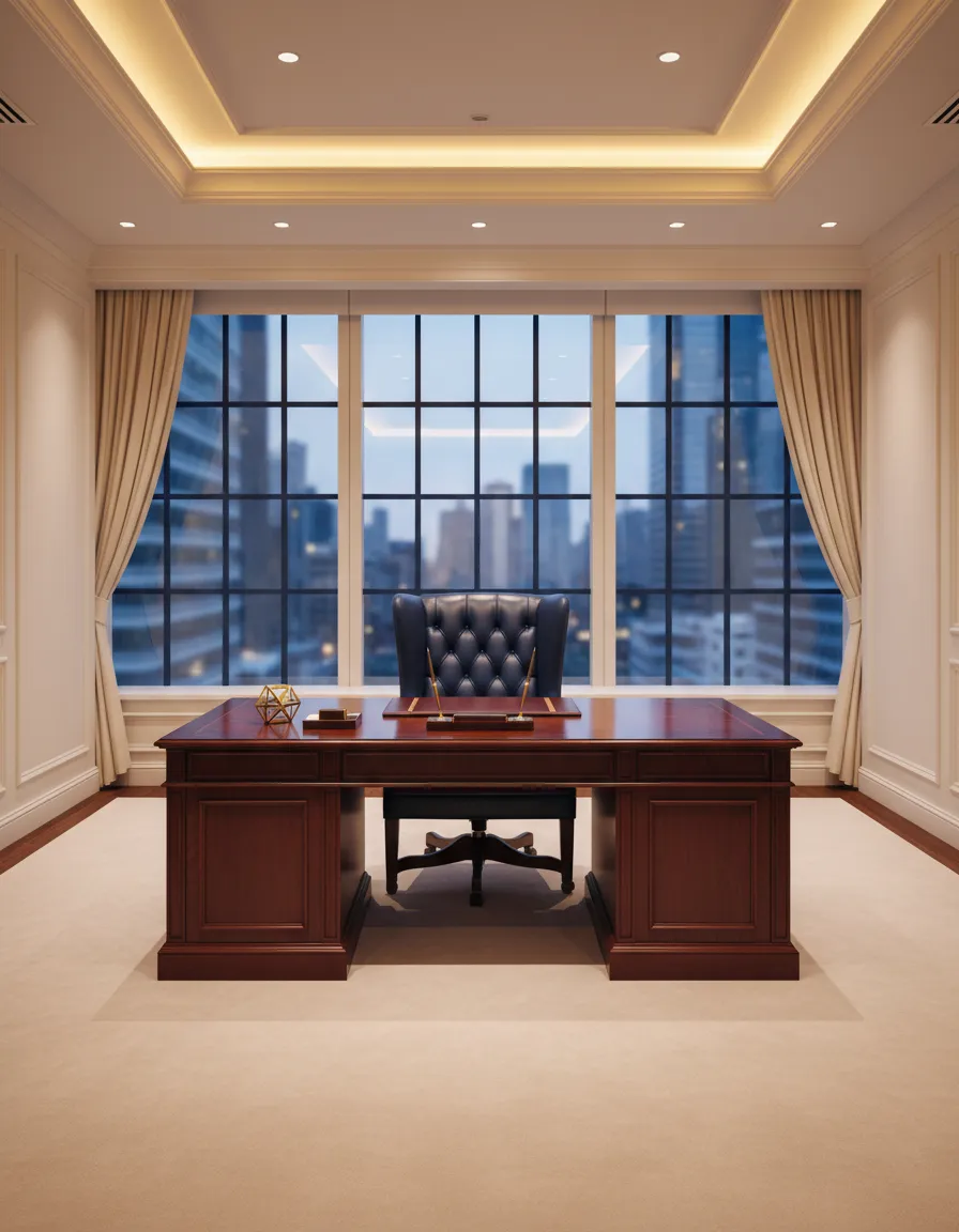 Professional financial office environment