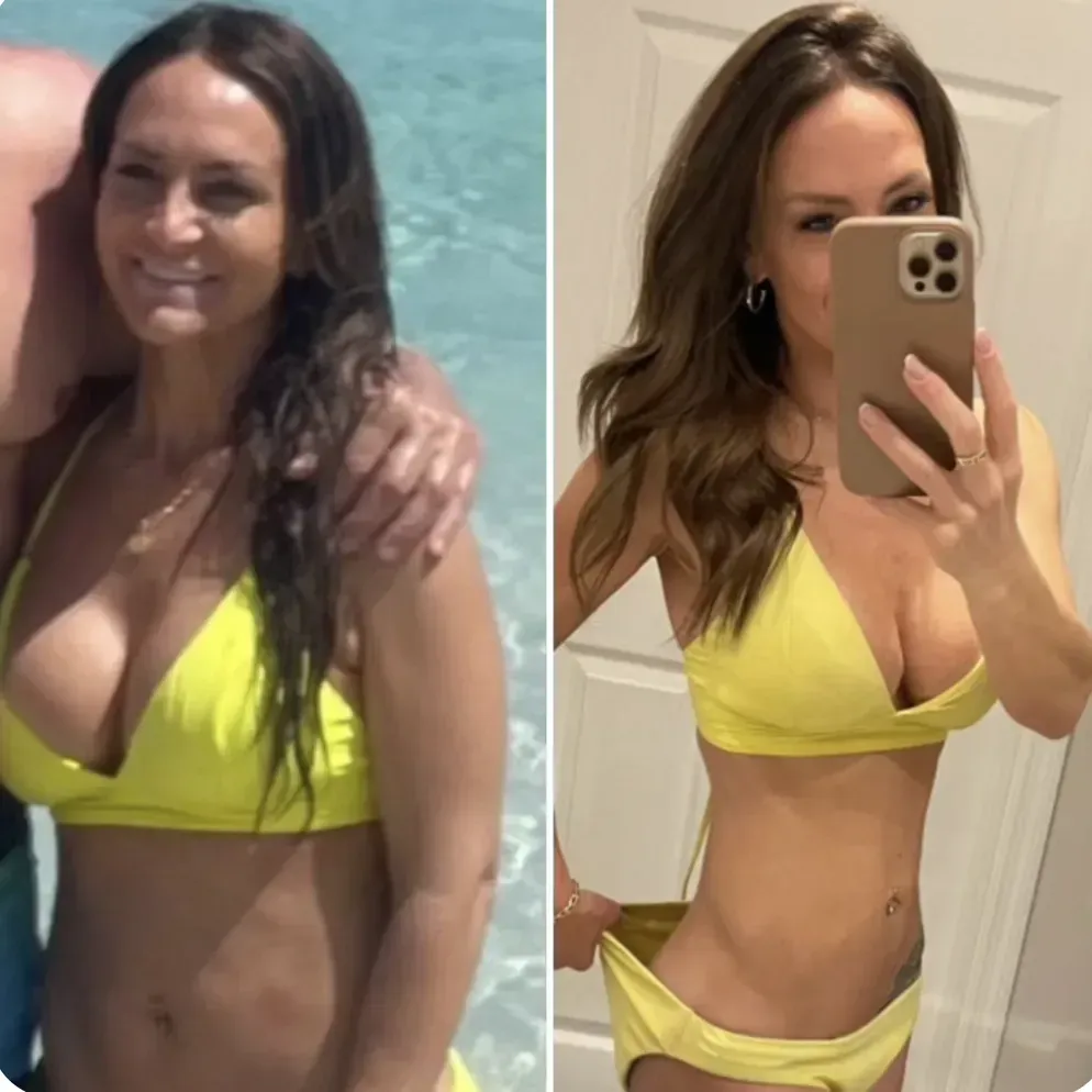 Erica R before and after weight loss