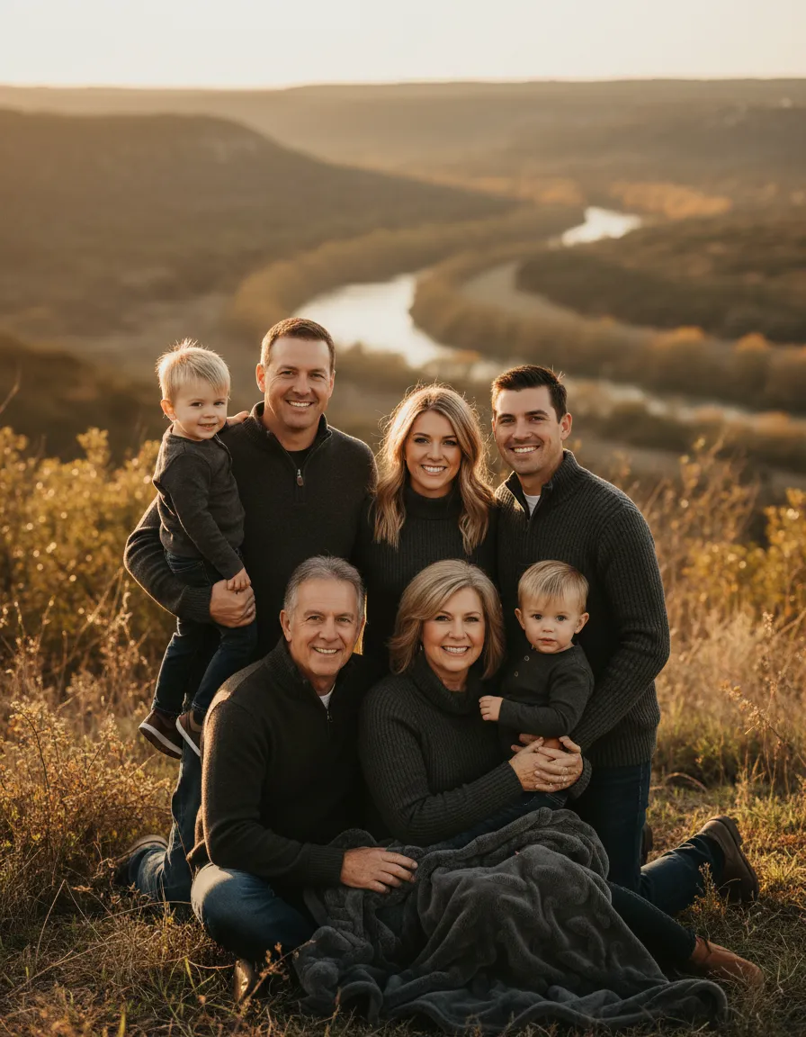 Local Texas Hill Country family gathering