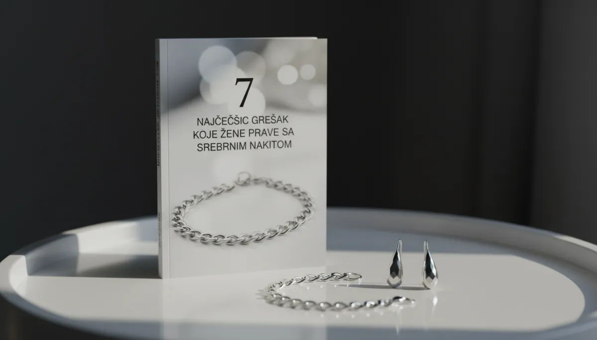 Mockup priručnika o srebrnom nakitu