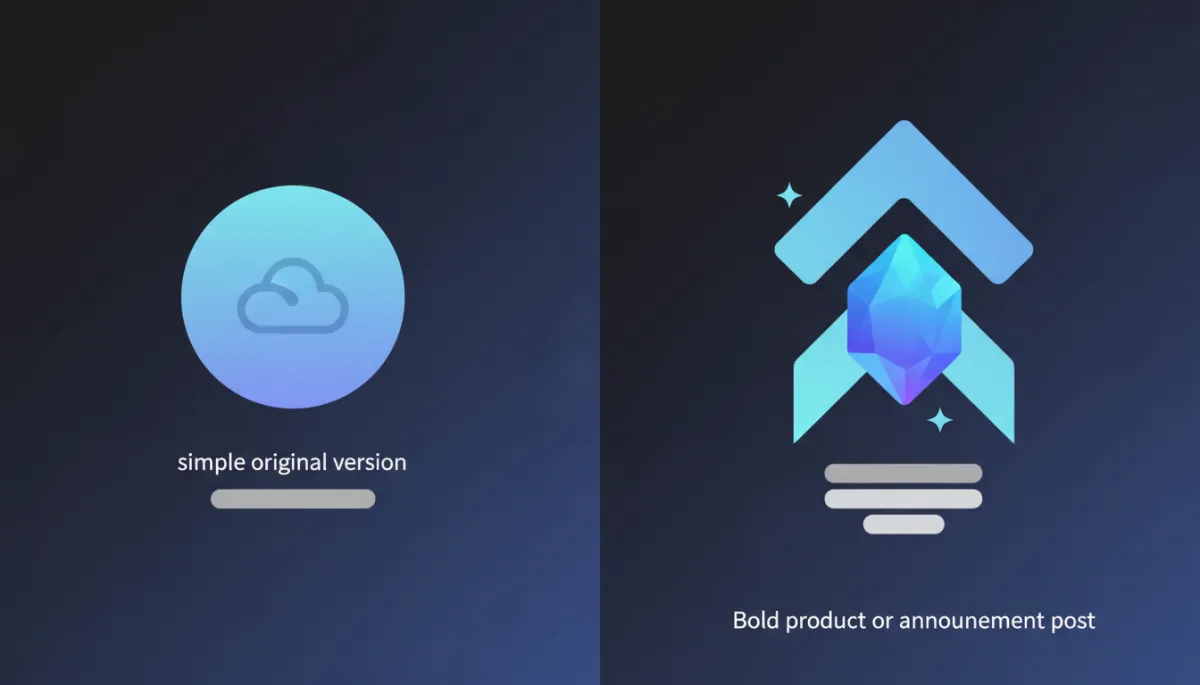 Social media graphic AI generated example