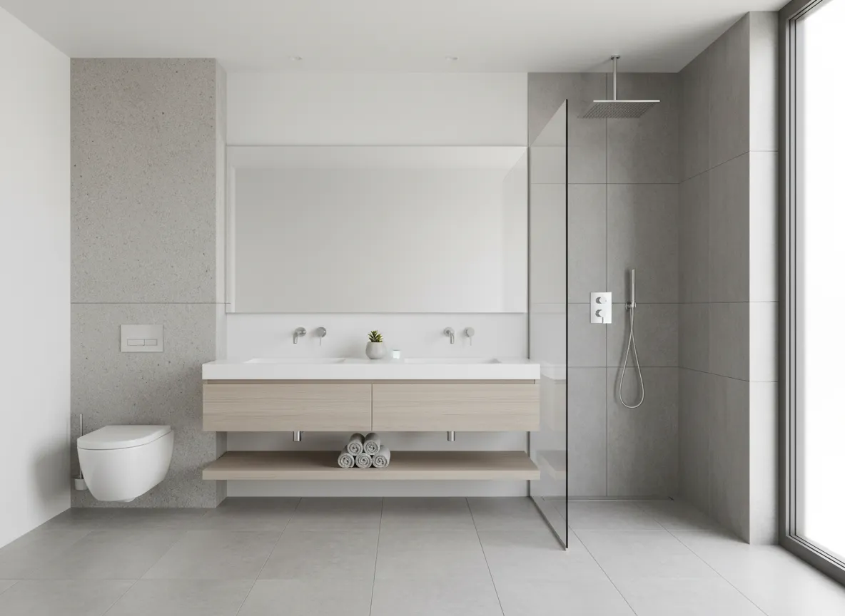 Modern bathroom fixtures