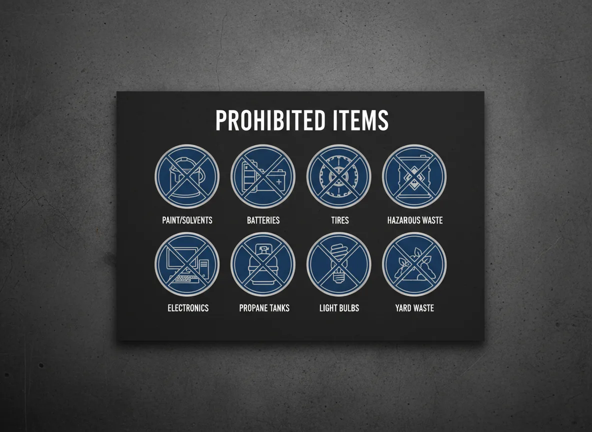 Prohibited items guide