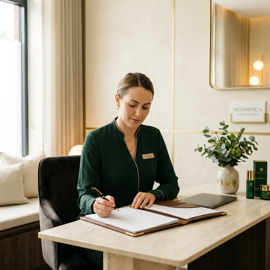 Aesthetic clinic consultation treatment space