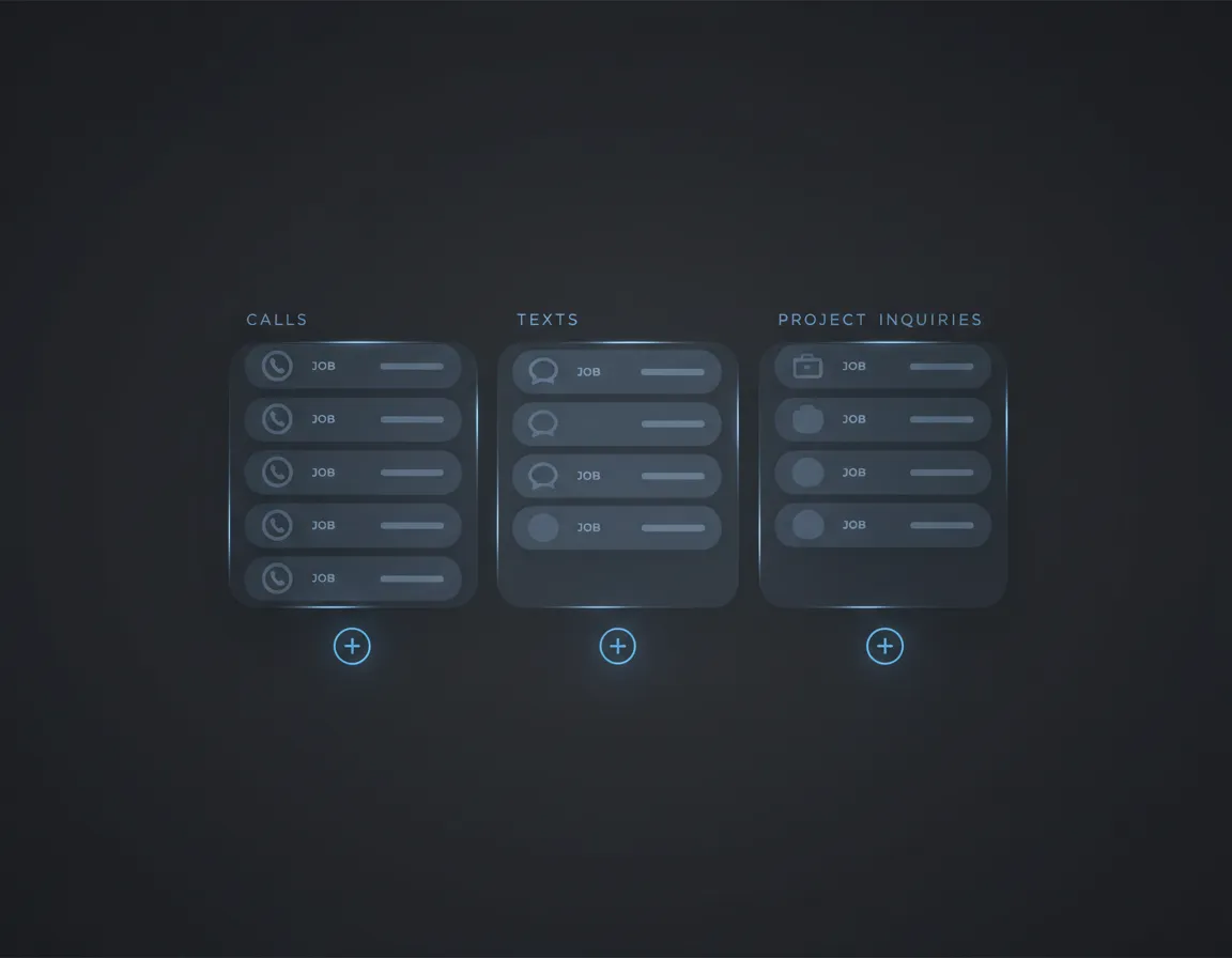 AI contractor communication dashboard