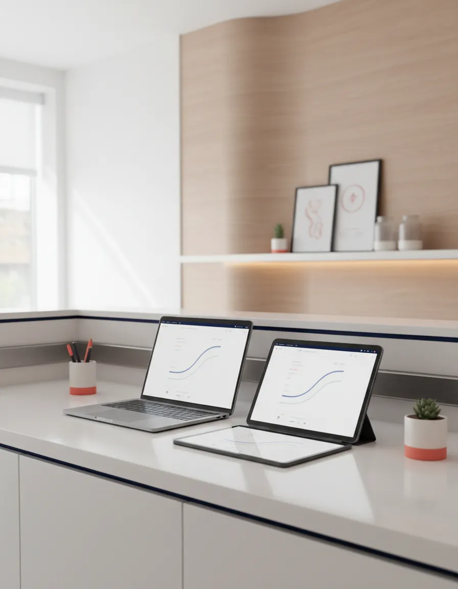 Modern clinic operations and growth dashboard