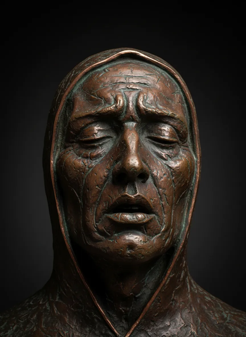 Figurative Bronzeskulptur Habemus Papam von Woytek