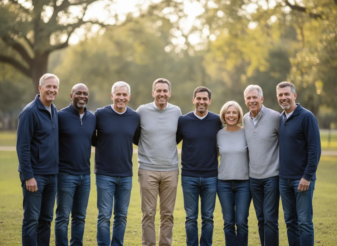Group of diverse veterans smiling