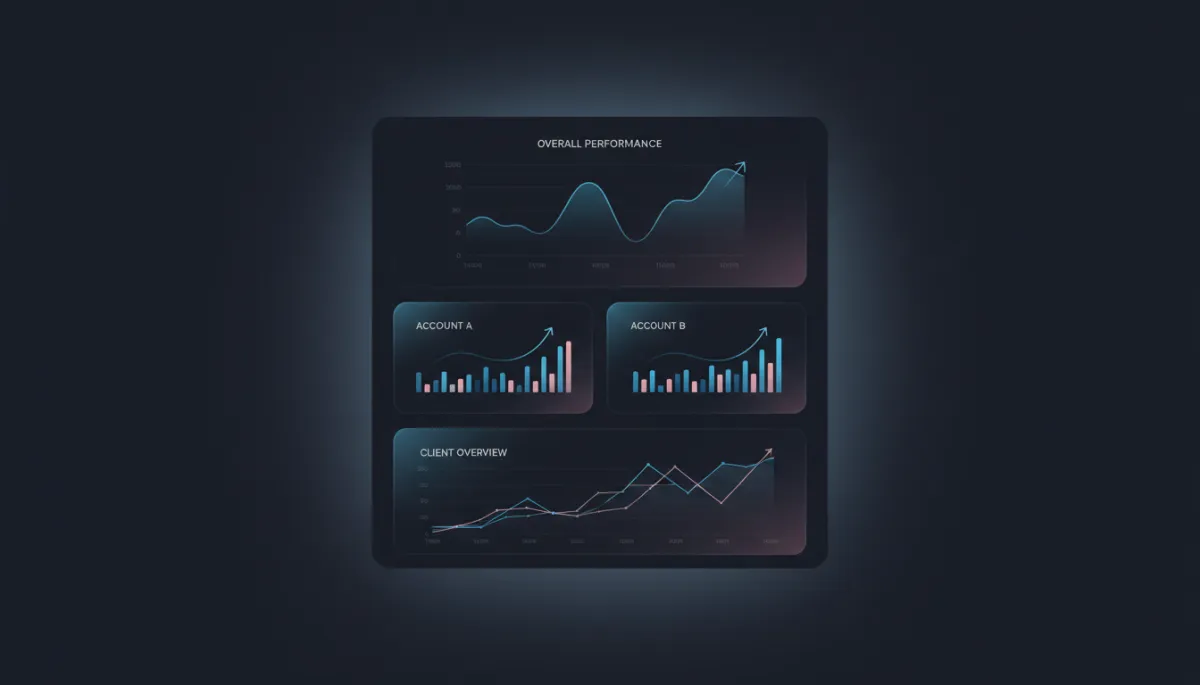 Pinterest performance dashboard mockup
