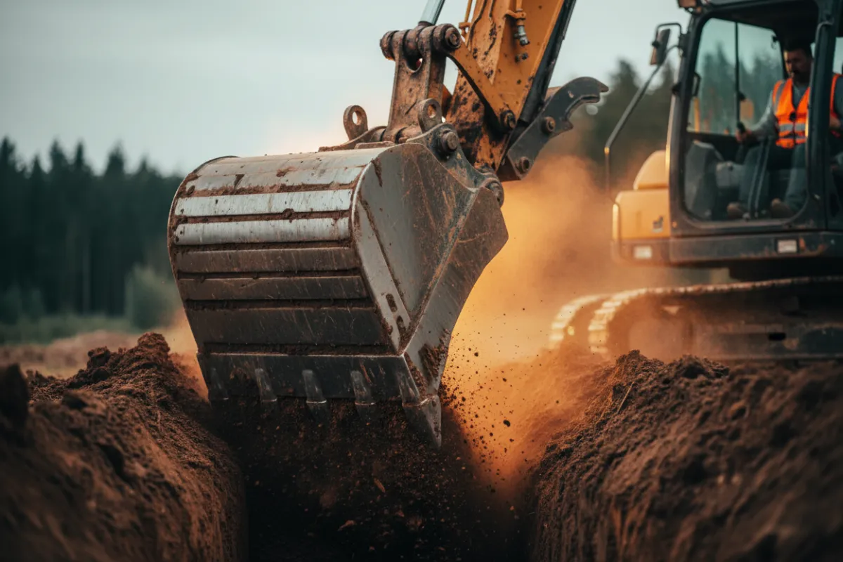 Excavation Services equipment moving dirt