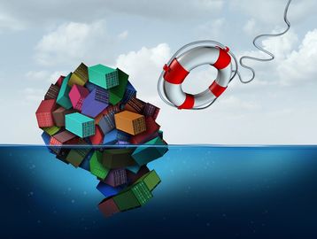 Lifebuoy over a fractured ball