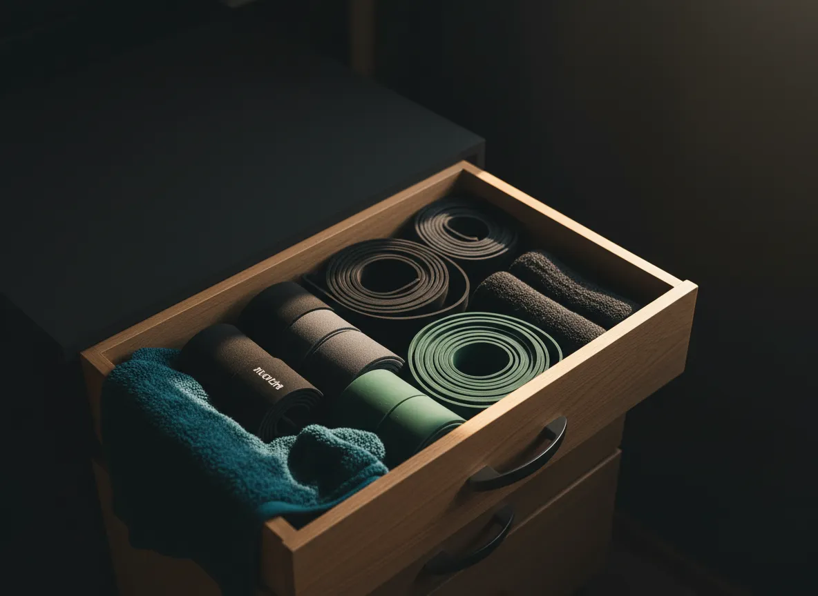 Person working out with resistance bands