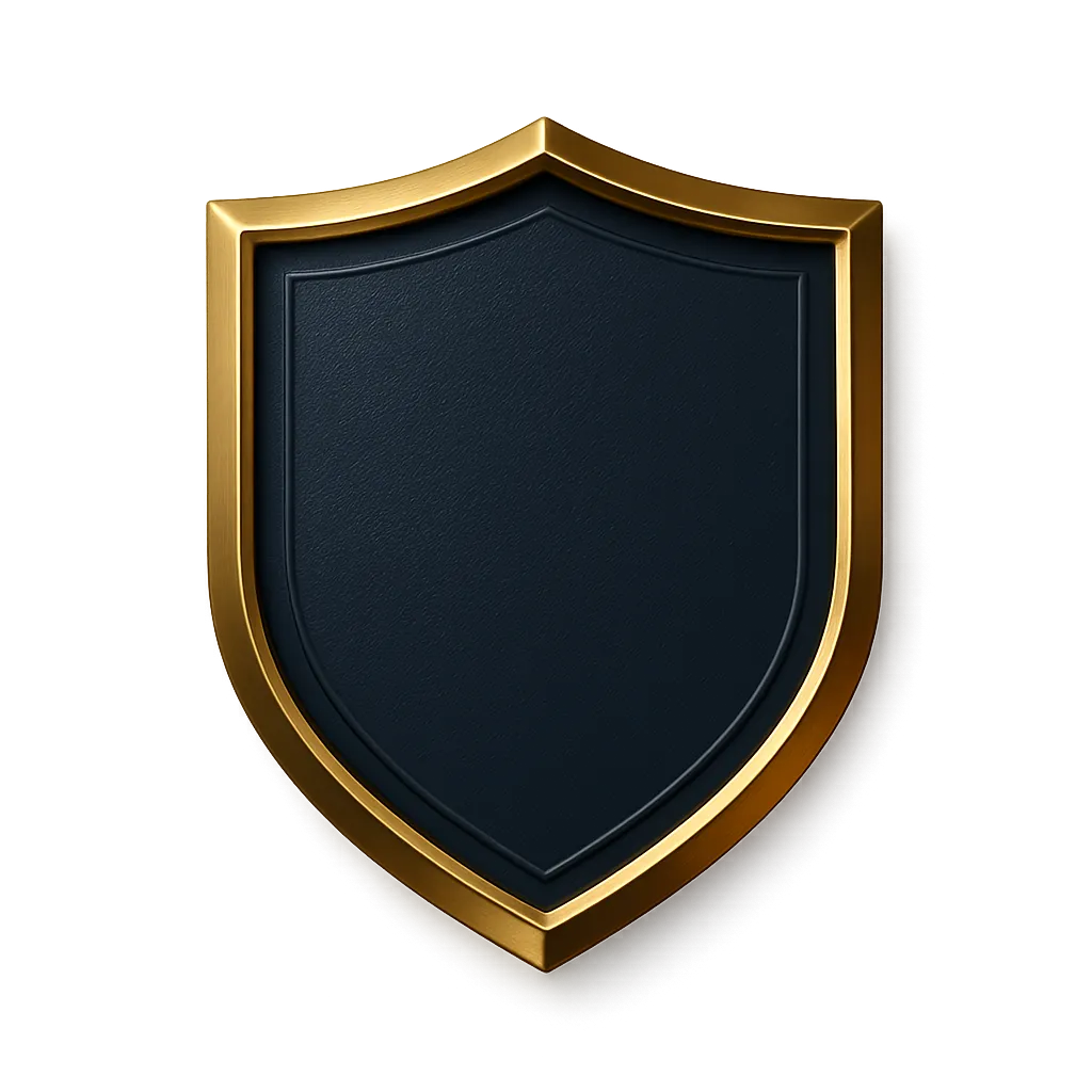 Premium Gold Shield Graphic