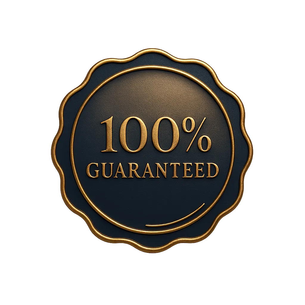 100% Satisfaction Guarantee Seal