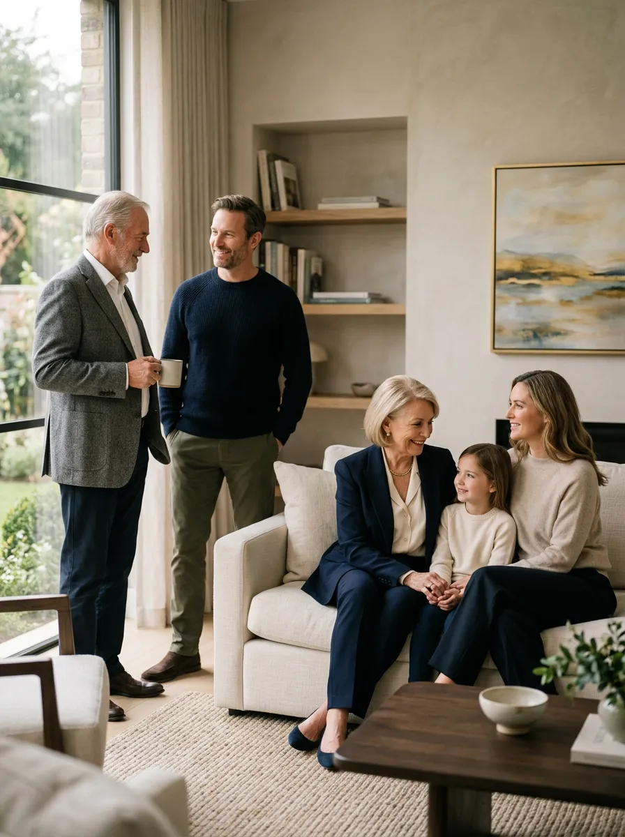 Family retirement security and legacy planning lifestyle photo