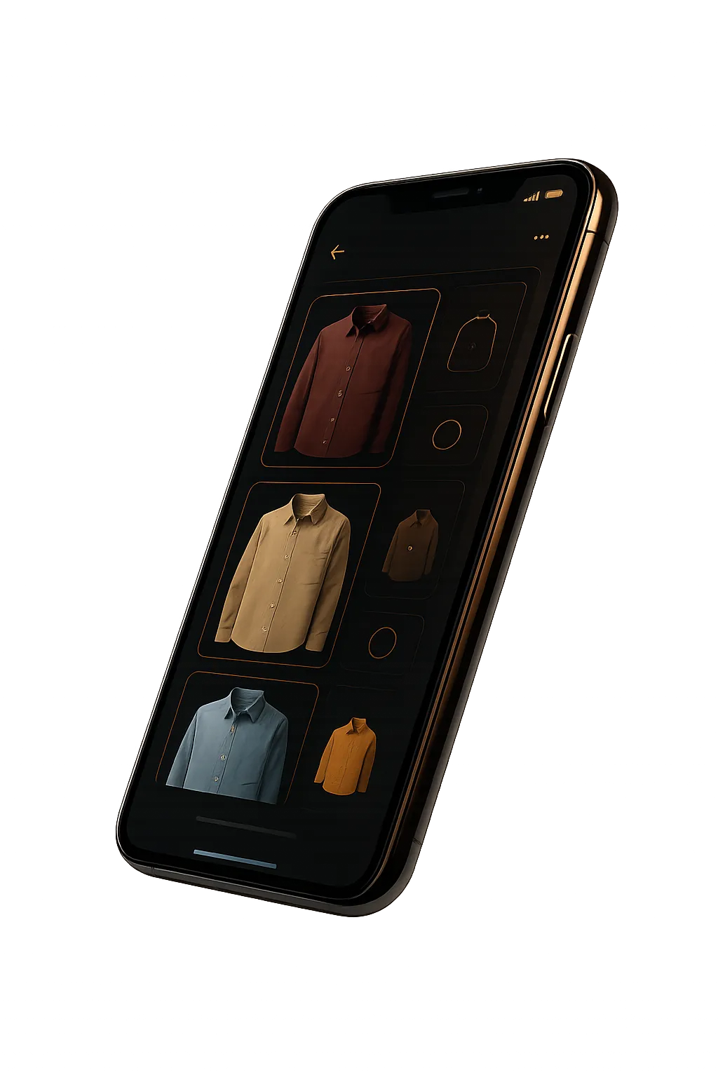 Shirt Nerds App Interface
