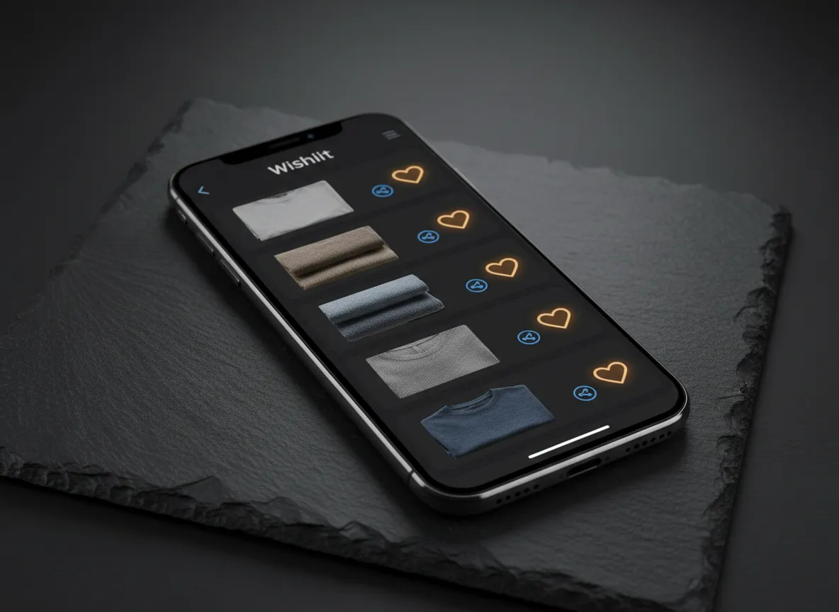 Shirt Wishlist Interface
