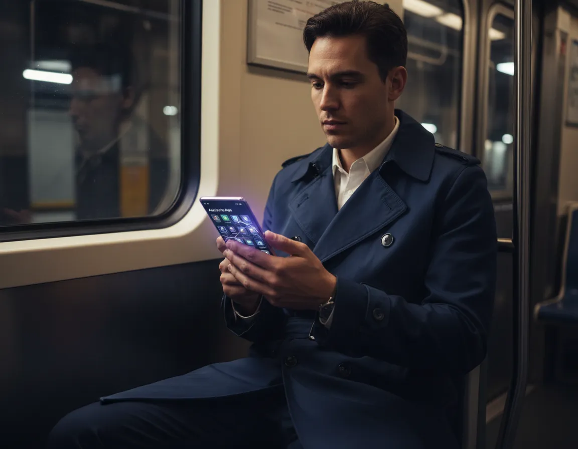 Person using an Adaptive App on their mobile device showing integrated solutions