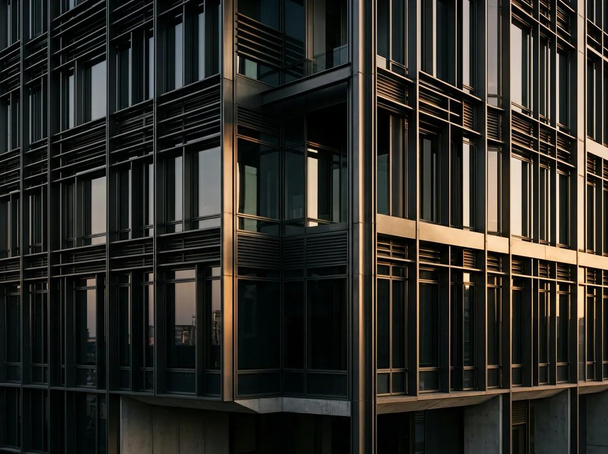 Arquitetura sofisticada com linhas precisas e acabamento nobre