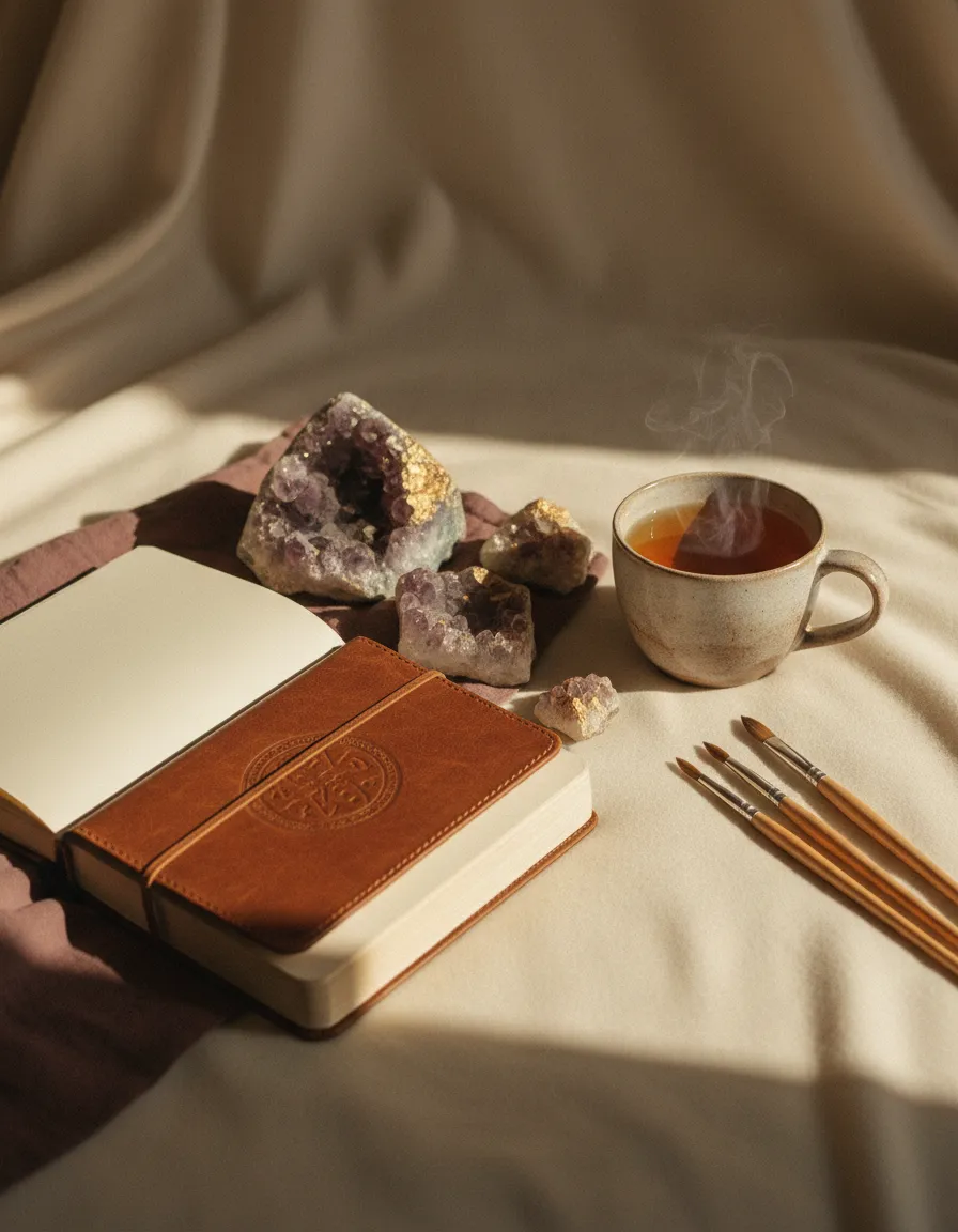 Creative art and journaling practice