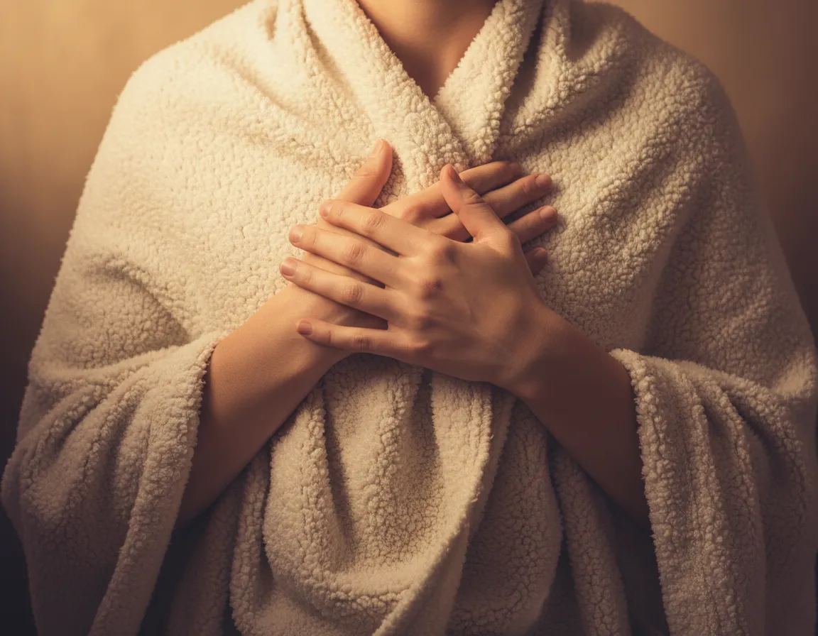 A grounded, supportive space for processing emotional blockages during a breathwork session