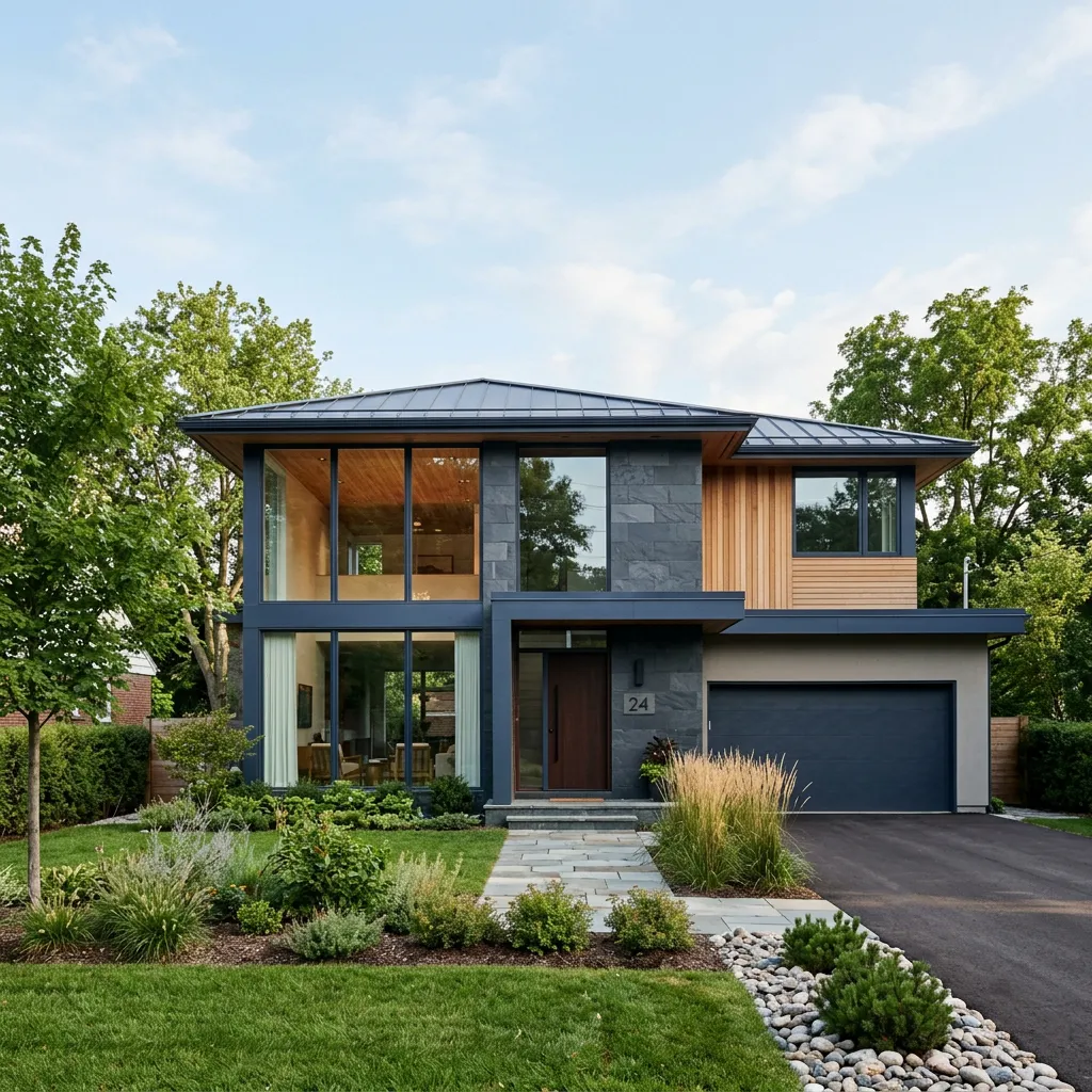 Modern architectural residential exterior representing professional property valuation and investment